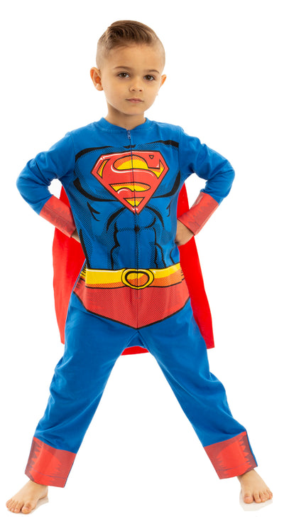 Superman Costume Caped Coverall & Cape Set