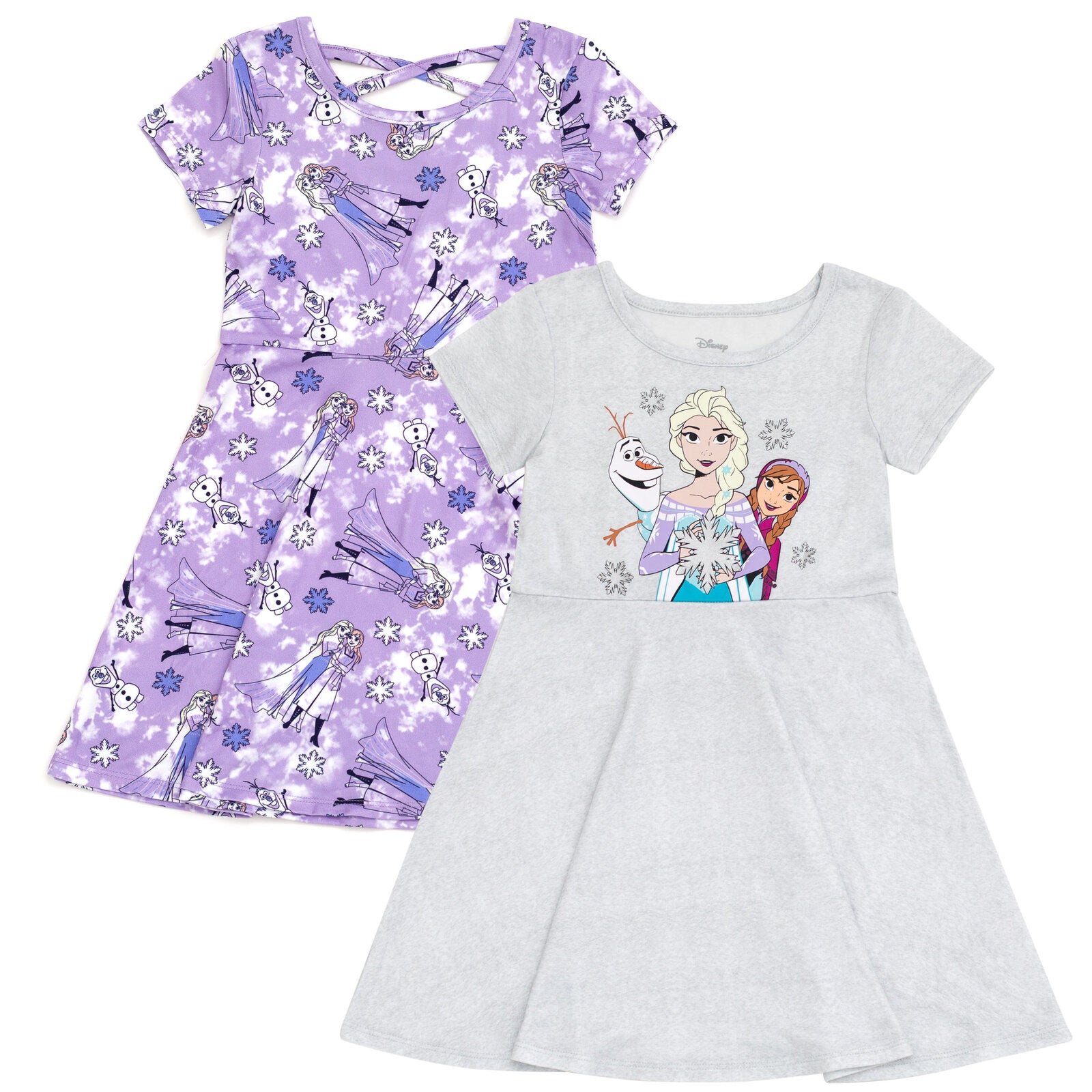 elsa skater dress Disney Princess Frozen Toddler Girls Square Neck Skater Dress Soft Cream Elsa 3T