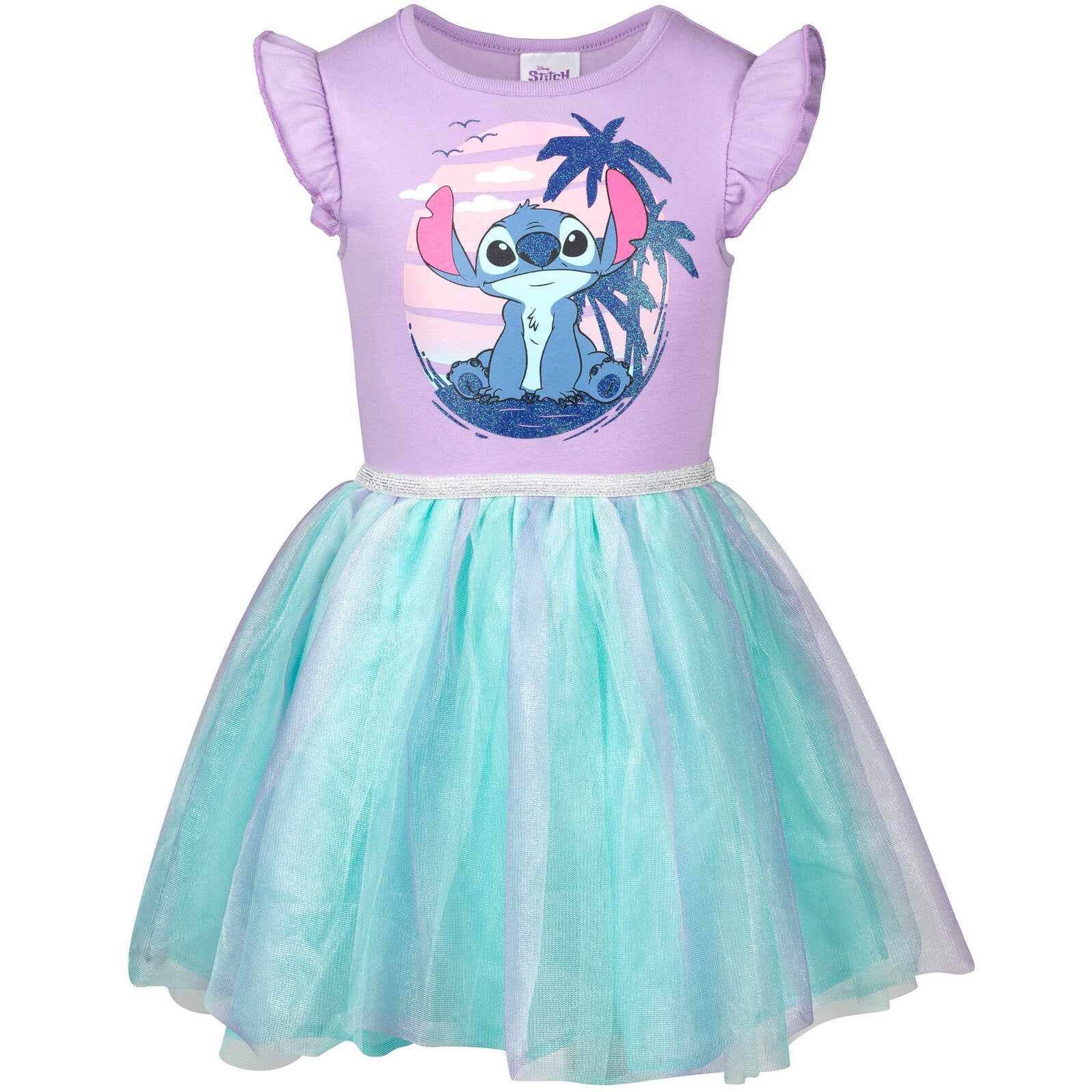 stitch dress Disney Lilo & Tulle 7-8 style hood with 3D ears and artwork of her favorite Disney character Comillas Dress Digital Sewing Pattern