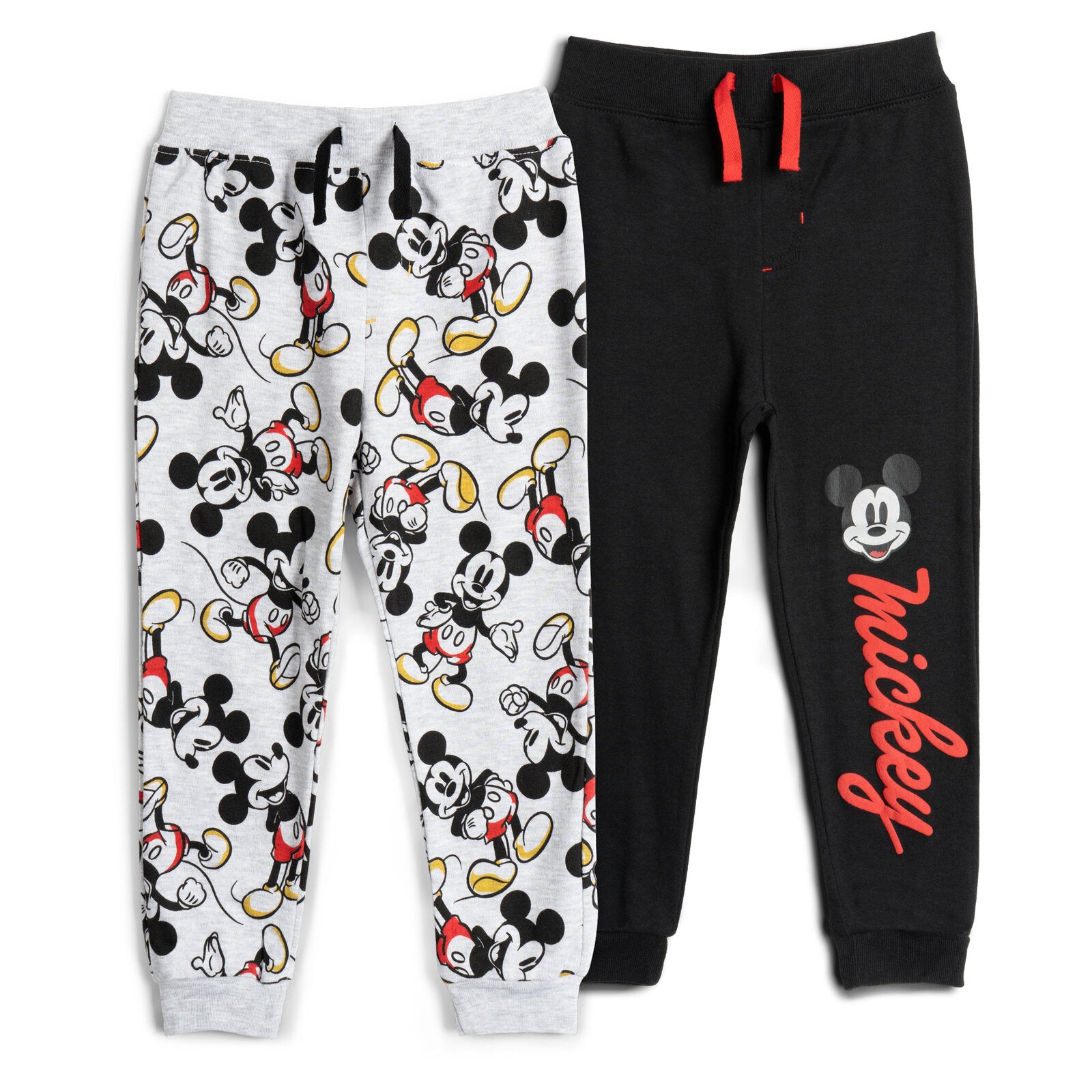 Mickey゜o゜２セット Pack de 2 pantalones jogger de Mickey Mouse | Ropa de bebé y niños