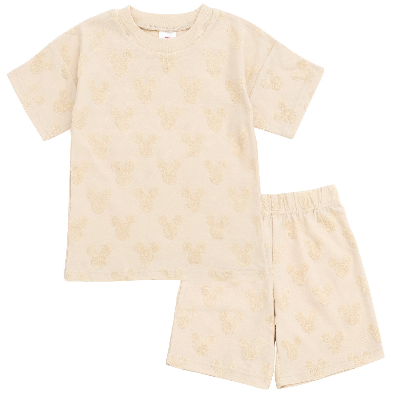Babyhug Disney Terry Knit Shorts With Mickey Mouse Graphic Pack Of 2 - Orange & Light Blue main image 0