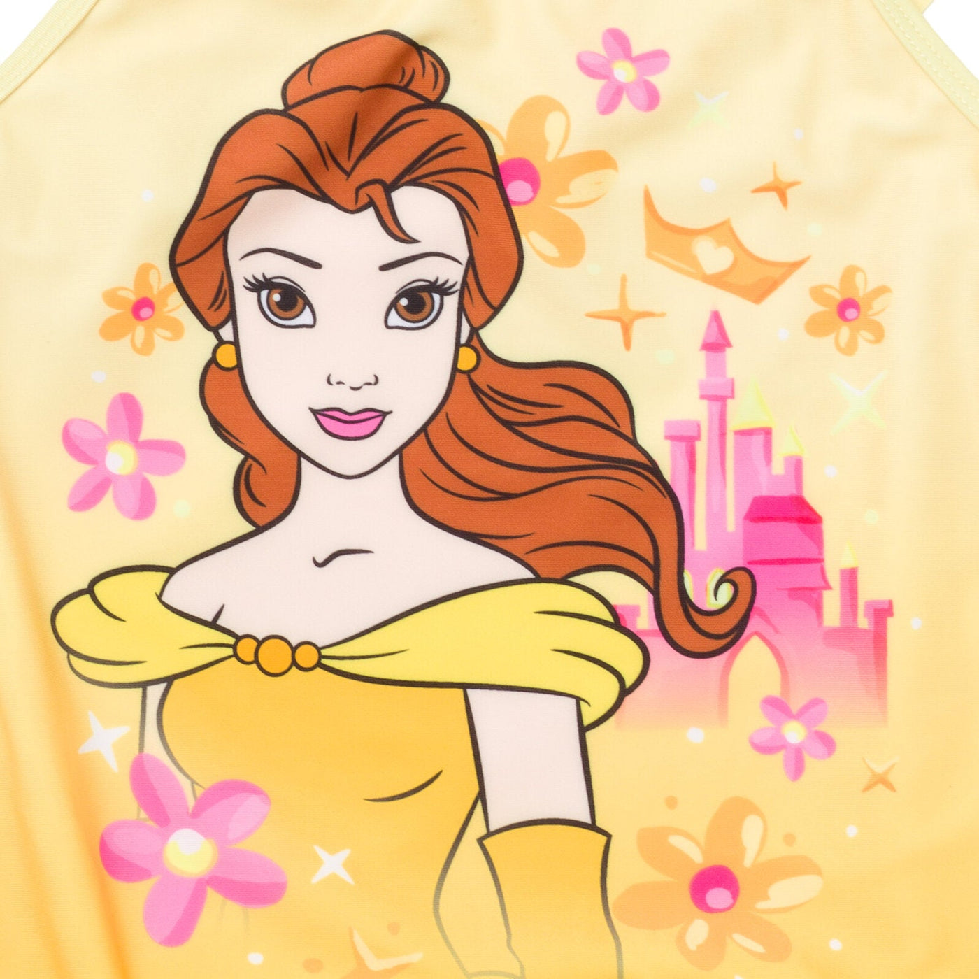 Disney Princess Belle UPF 50+ One Piece Bathing Suit - imagikids