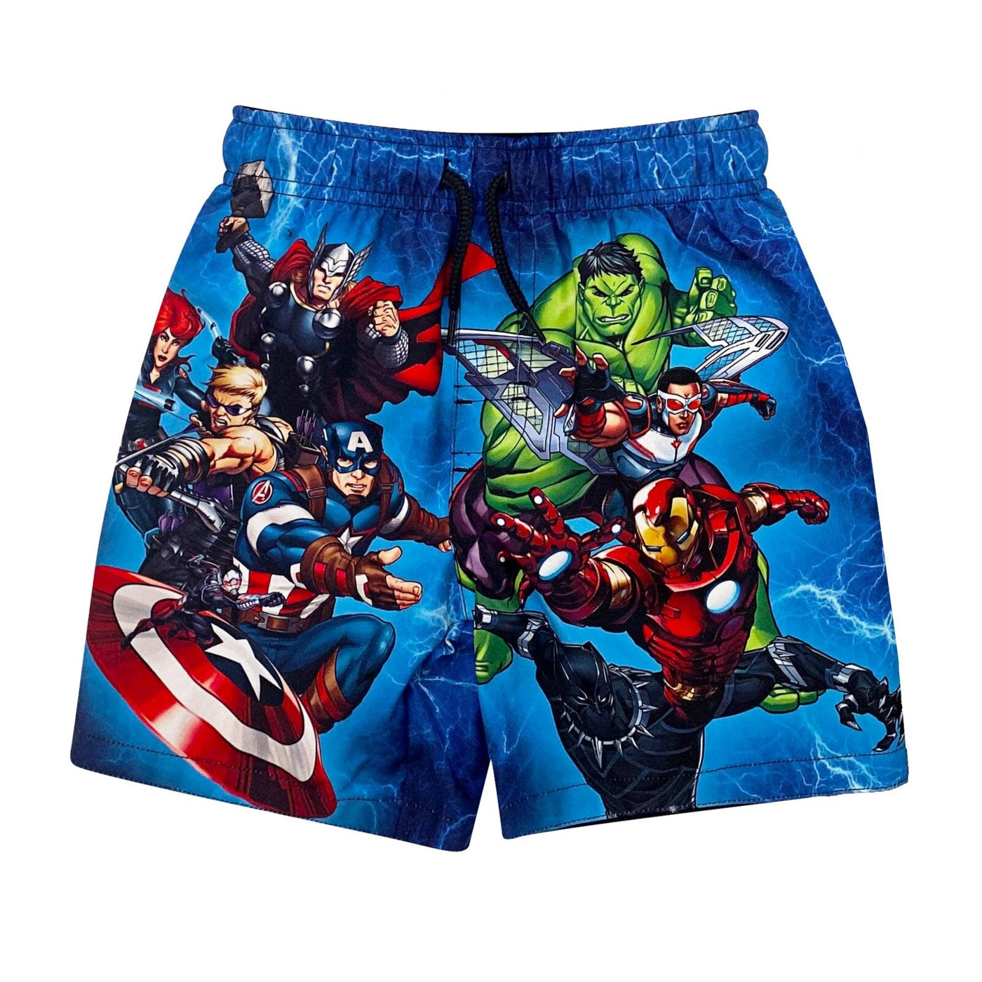 Marvel Avengers 3 Pack UPF 50+ Swim Trunks Bathing Suits - imagikids