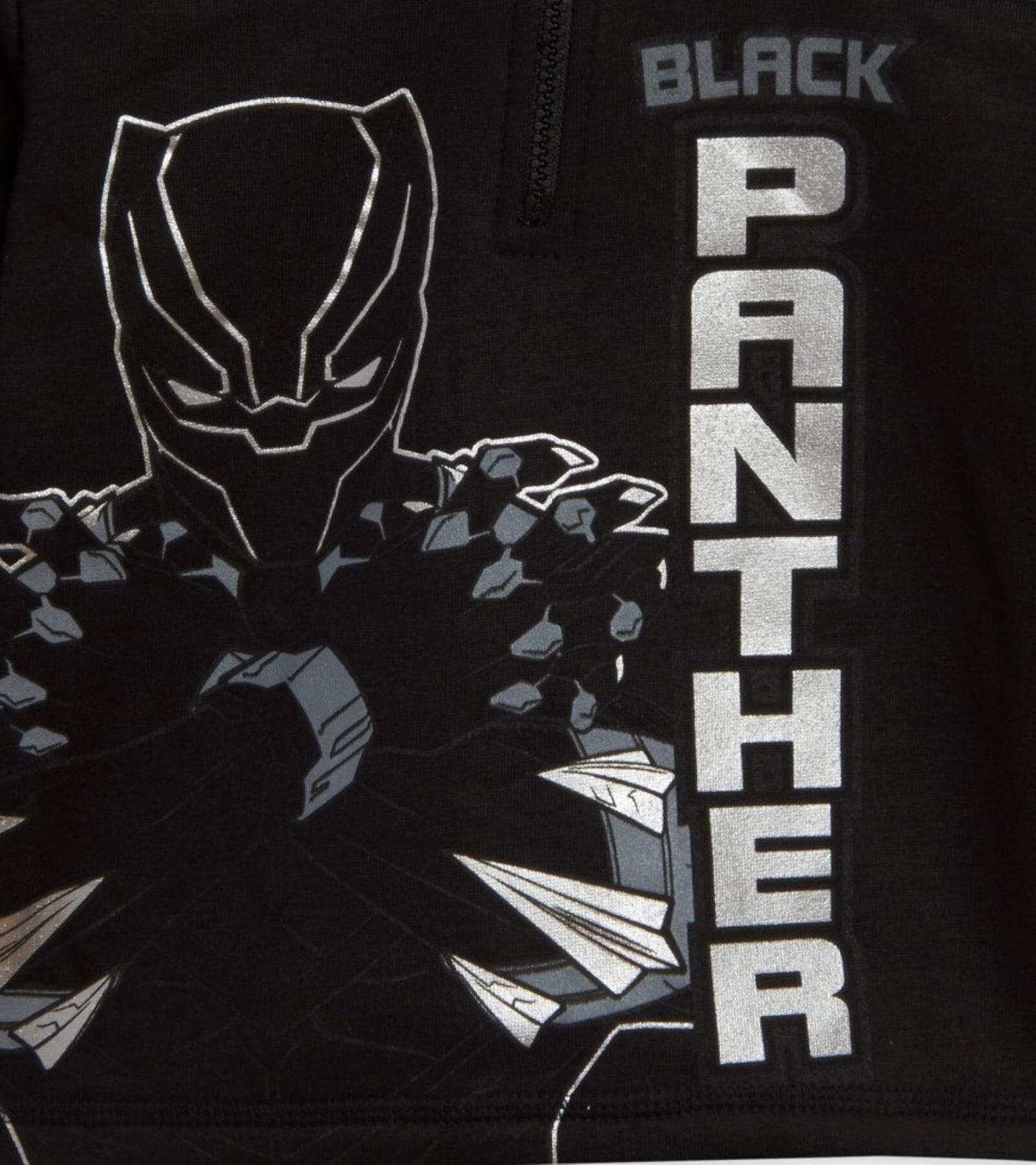 Marvel Avengers Black Panther Fleece Half Zip Hoodie - imagikids