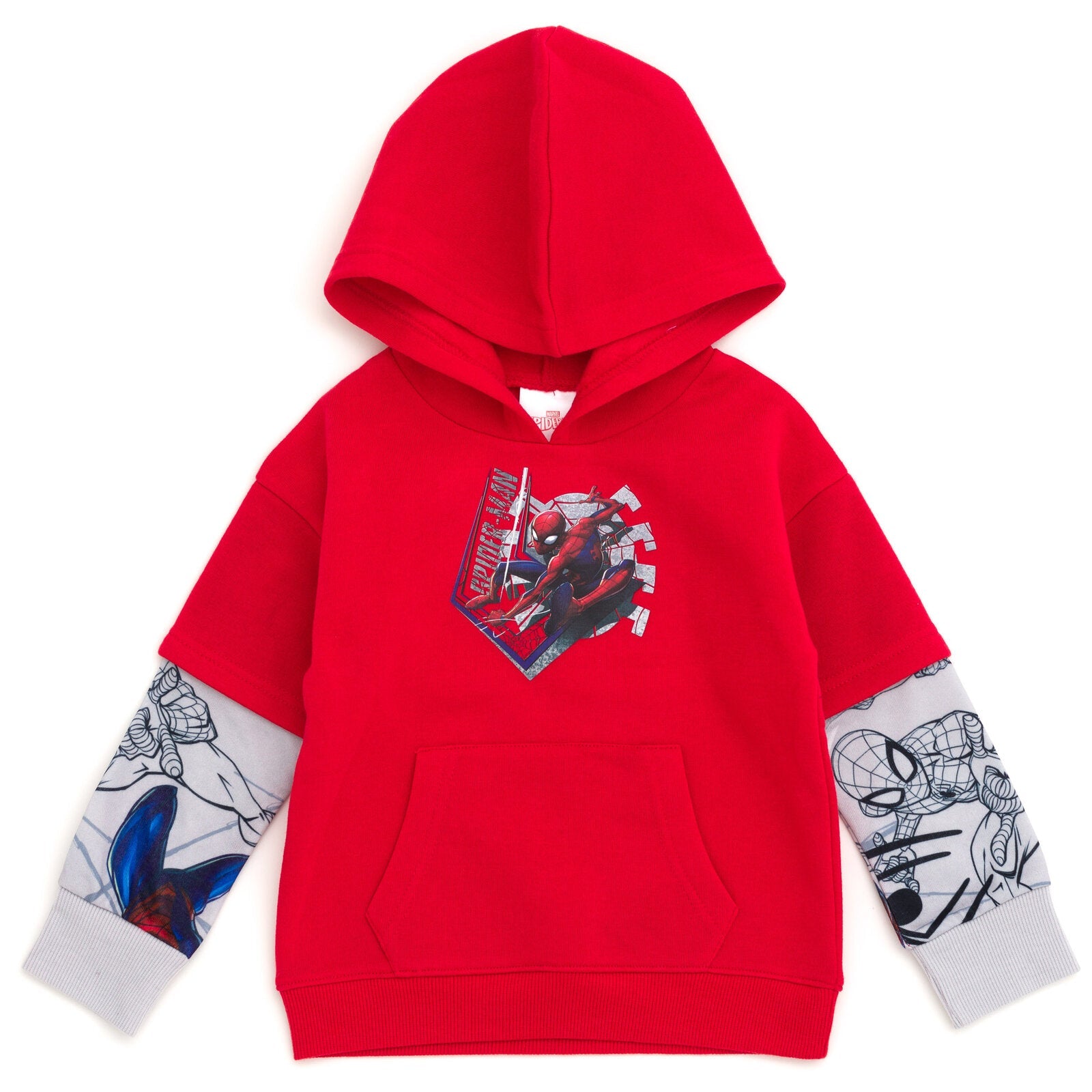 Marvel Spider-Man Fleece Hangdown Hoodie | imagikids Baby and Kids