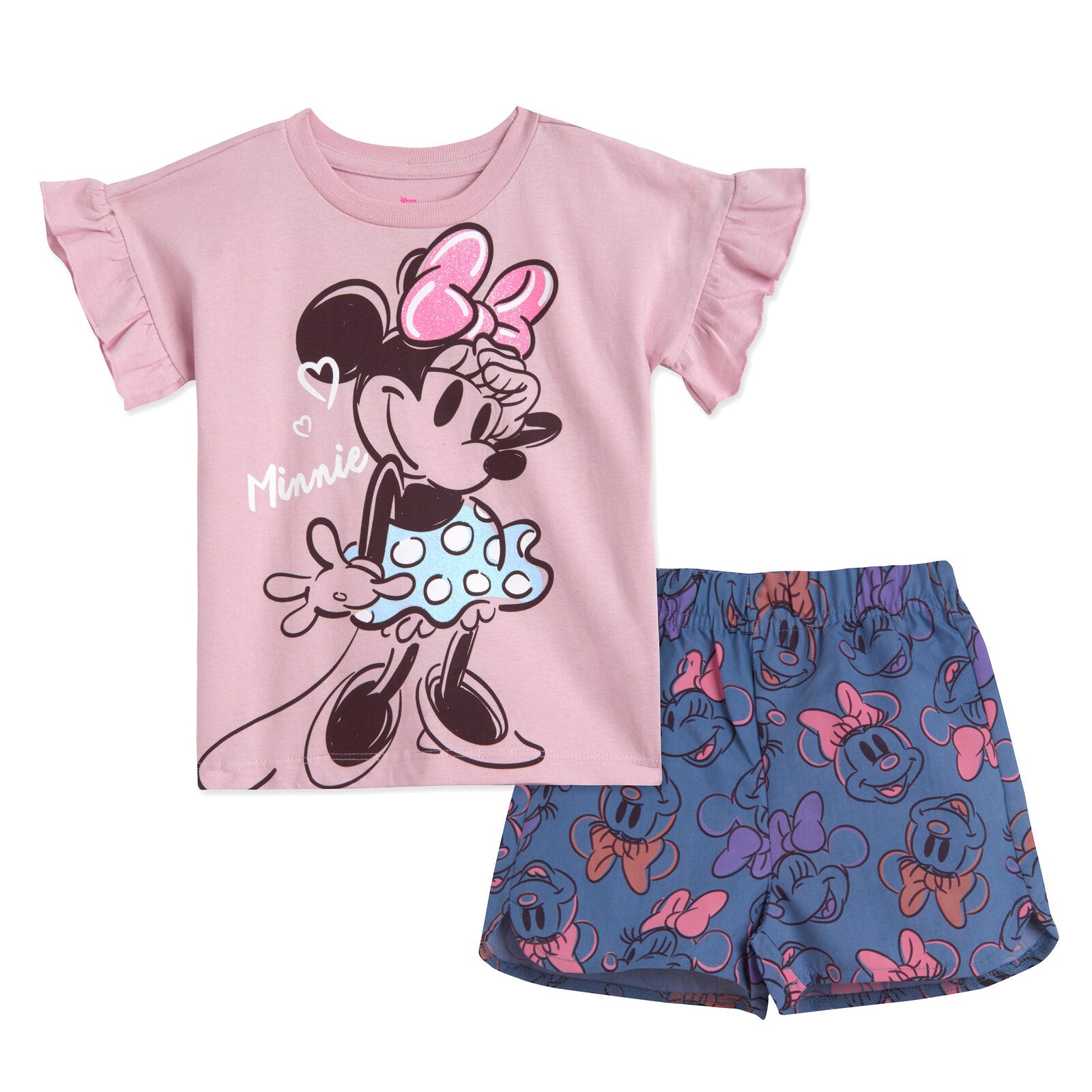 Conjunto de camiseta y pantalones cortos de Minnie Mouse | Ropa de bebé y  niños imagikids, image size:1600x1600