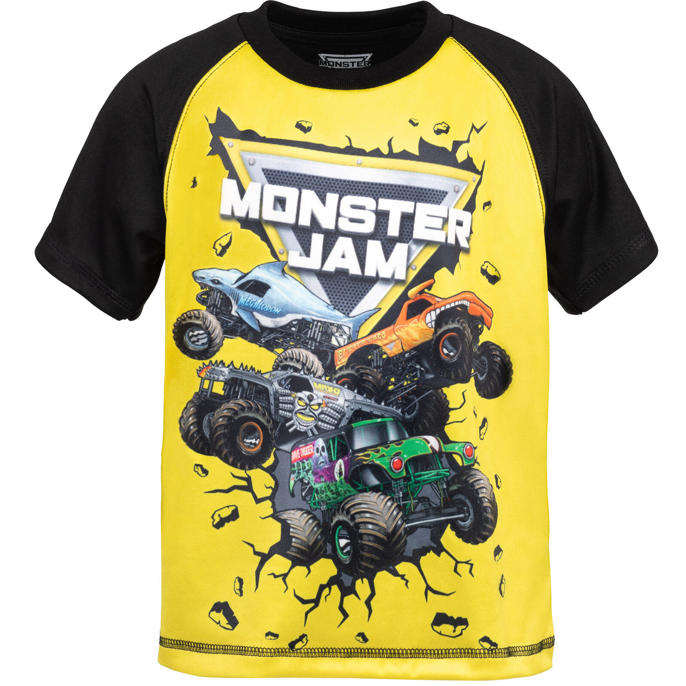 Monster Jam 3 Pack Raglan Graphic T-Shirts