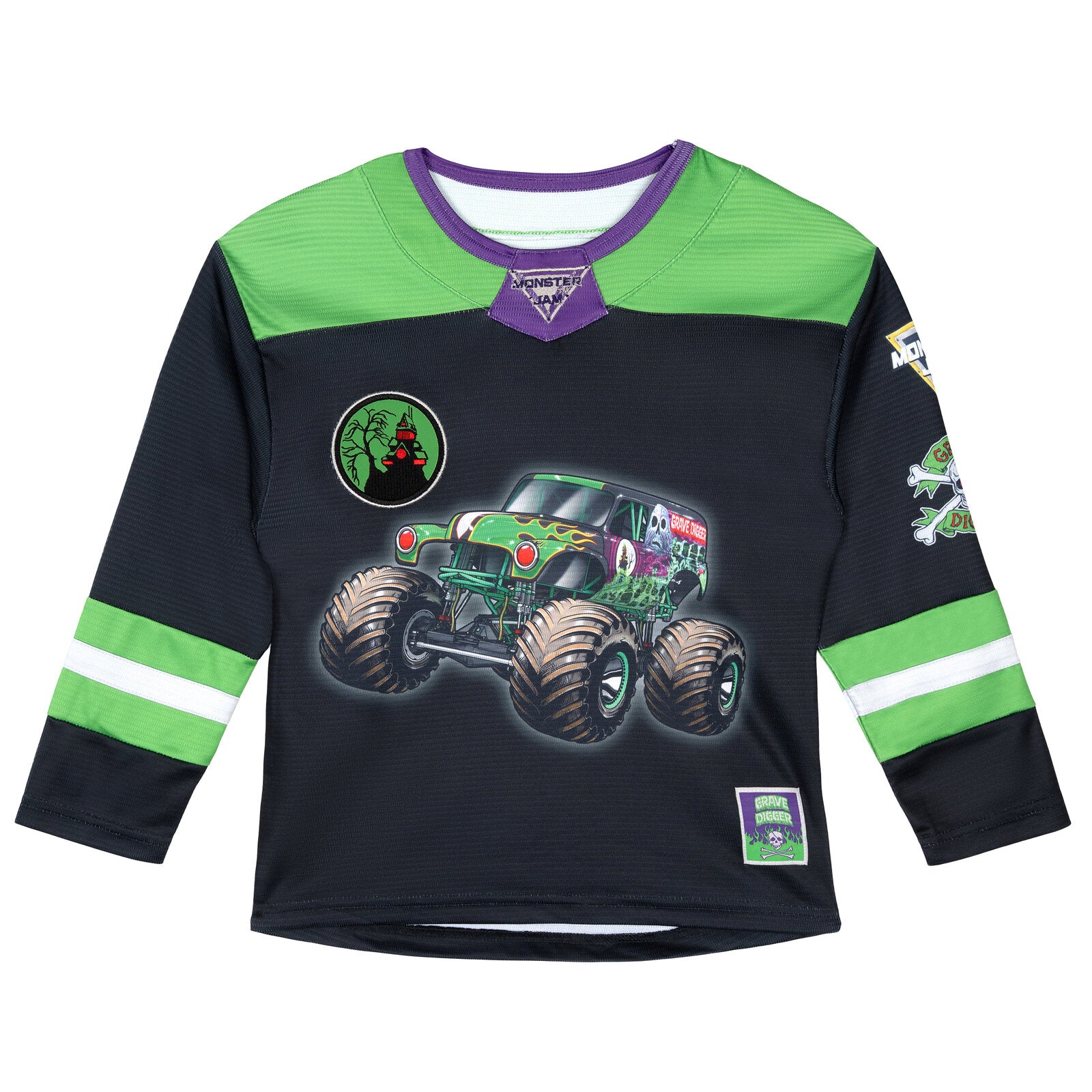 Monster Jam Mesh Hockey Jersey Long Sleeve T-Shirt 5