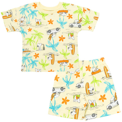 PEANUTS French Terry T-Shirt and Shorts Outfit Set