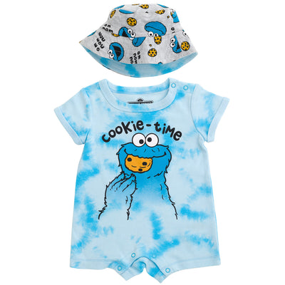 Sesame Street Cookie Monster Romper and Hat