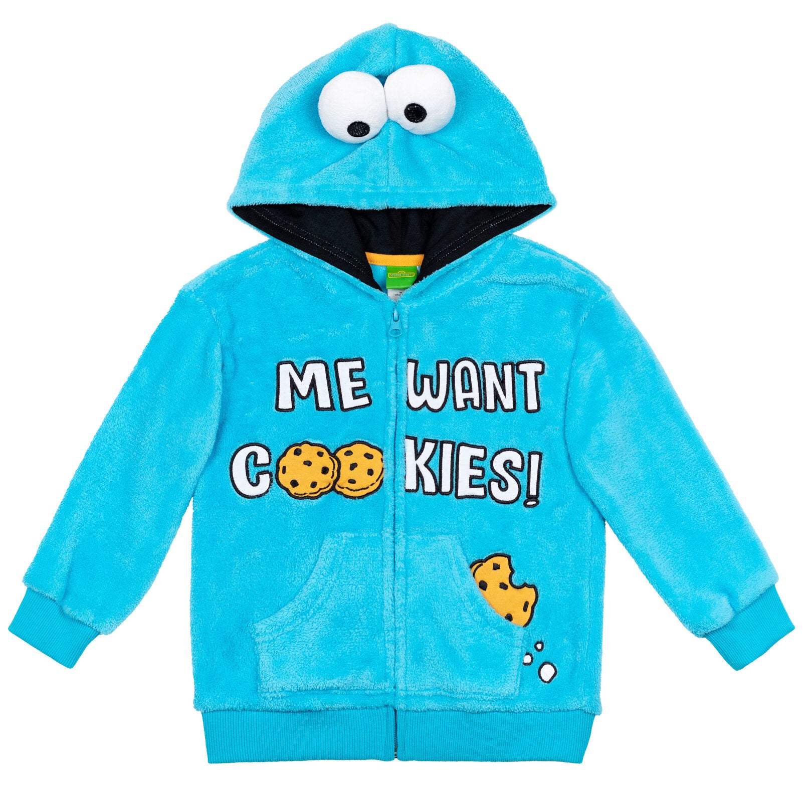 Sesame Street Cookie Monster Zip Up Hoodie imagikids Baby and