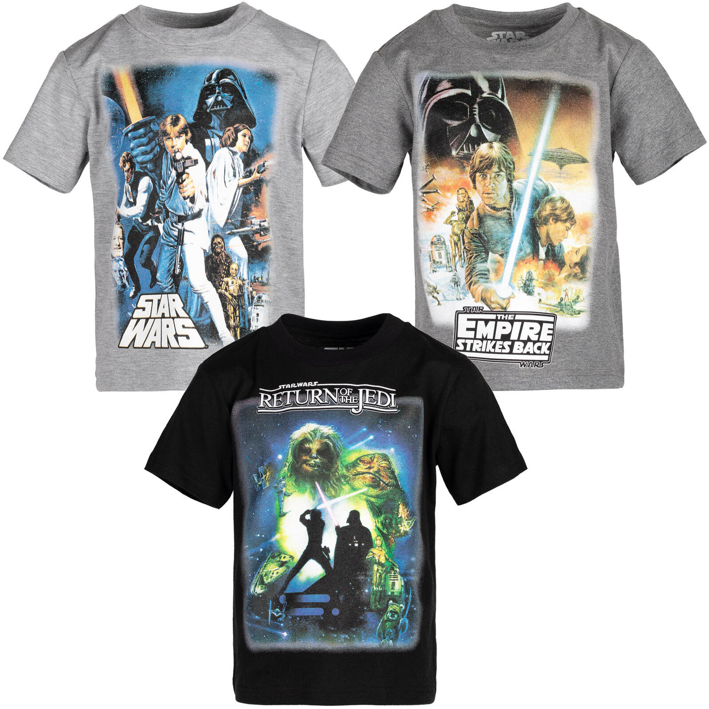 Star Wars Original Trilogy 3 Pack Graphic T-Shirts