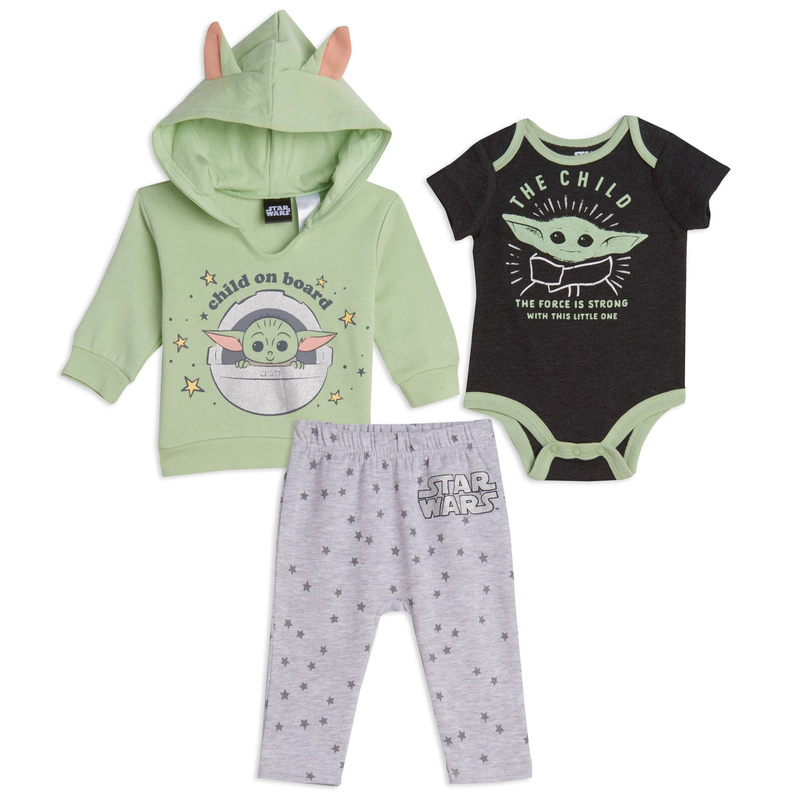 NWT little sleepies Grogu / Baby Yoda twirl bodysuit 18-24m and VGUC outlet lovey