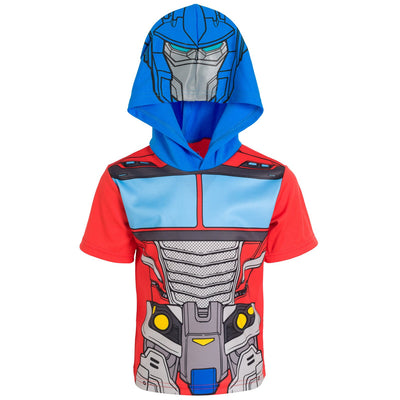 Transformers Optimus Prime Athletic Pullover T-Shirt Mesh Shorts Outfit Set - imagikids