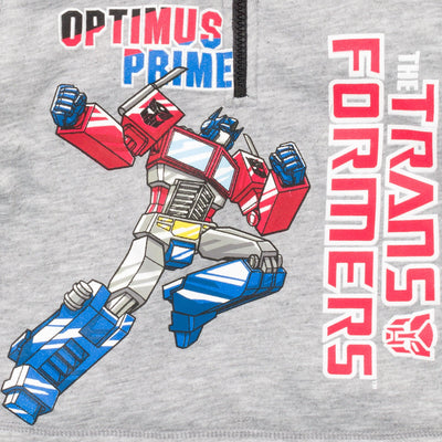Transformers Optimus Prime Fleece Half Zip Hoodie - imagikids