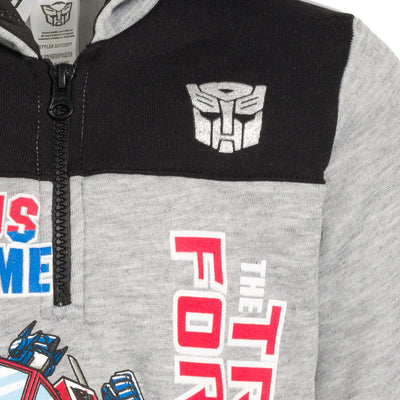 Transformers Optimus Prime Fleece Half Zip Hoodie - imagikids