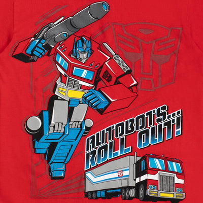 Transformers Optimus Prime T-Shirt and Mesh Shorts Outfit Set - imagikids