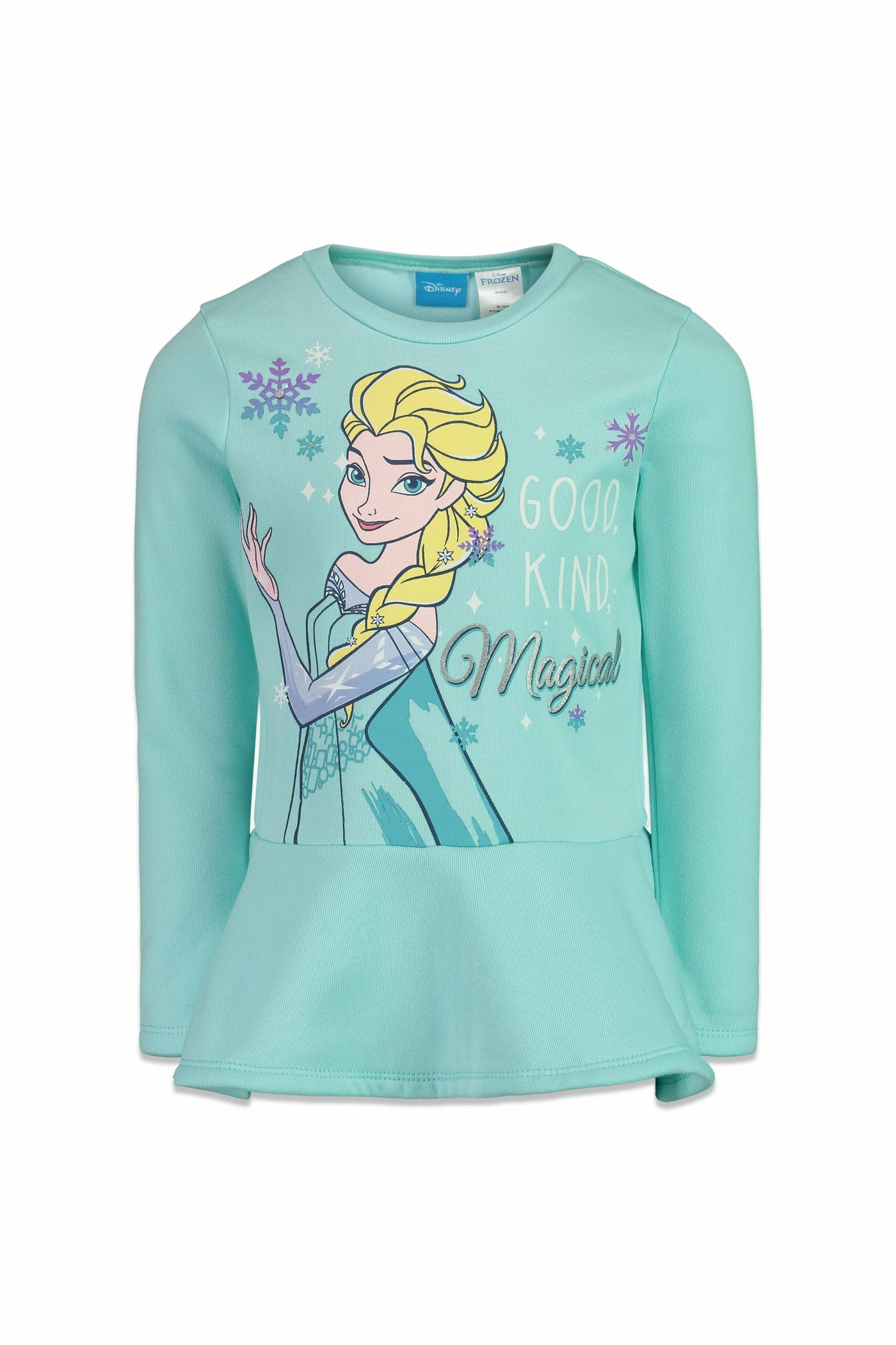 Queen Elsa Fleece Peplum Long Sleeve Graphic T-Shirt & Leggings Set