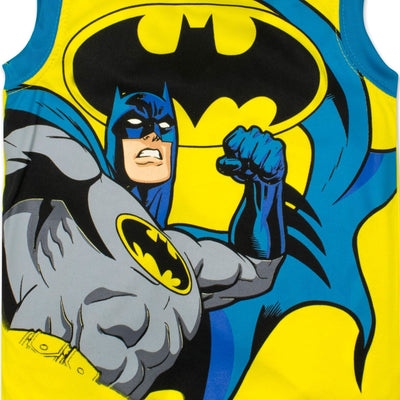 DC Comics Justice League Batman T-Shirt Tank Top and Shorts 3 Piece Outfit Set - imagikids