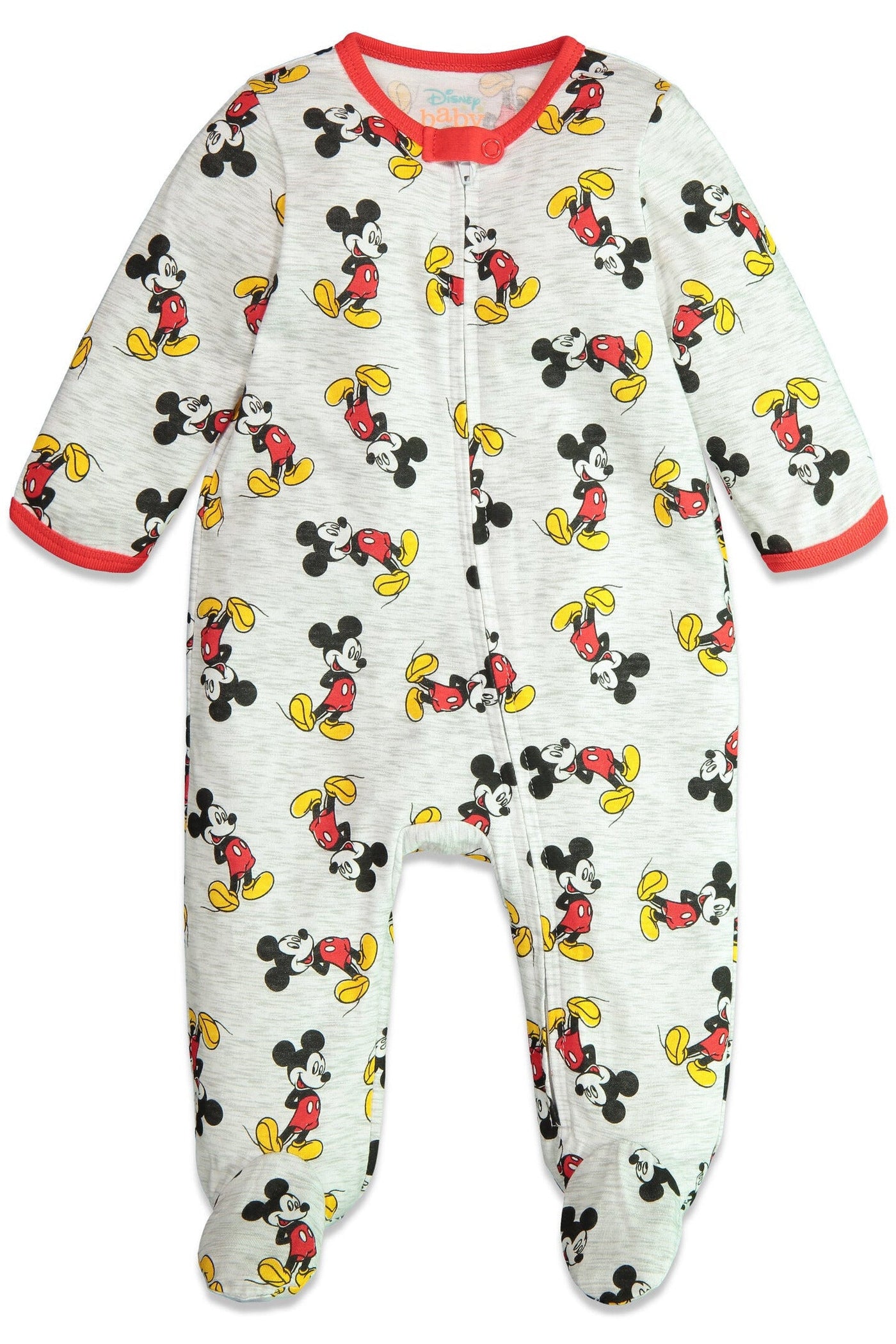 Mickey Mouse 2 Pack Zip-Up Long Sleeve Sleep N' Play Coverall