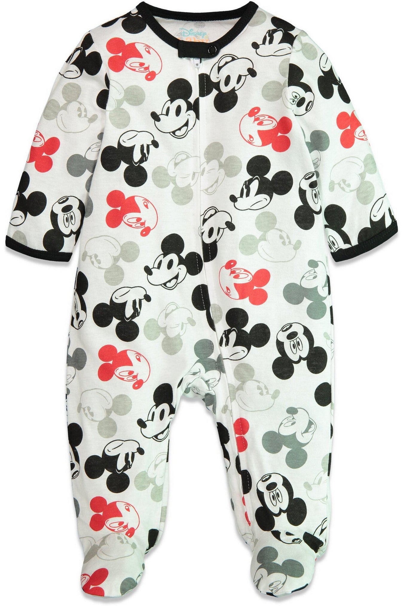 Mickey Mouse 2 Pack Zip-Up Long Sleeve Sleep N' Play Coverall