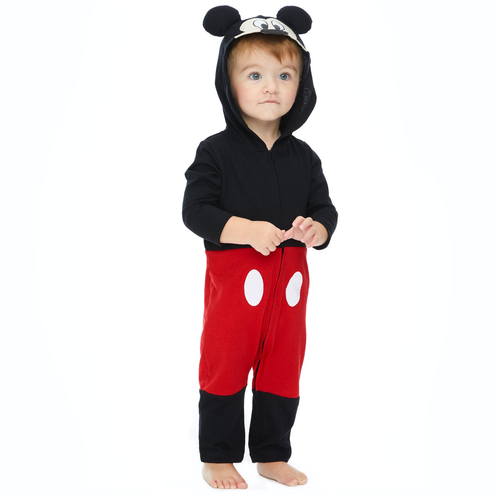 Disney Mickey Mouse Zip Up Coverall | Imagikids Baby And Kids Clothing