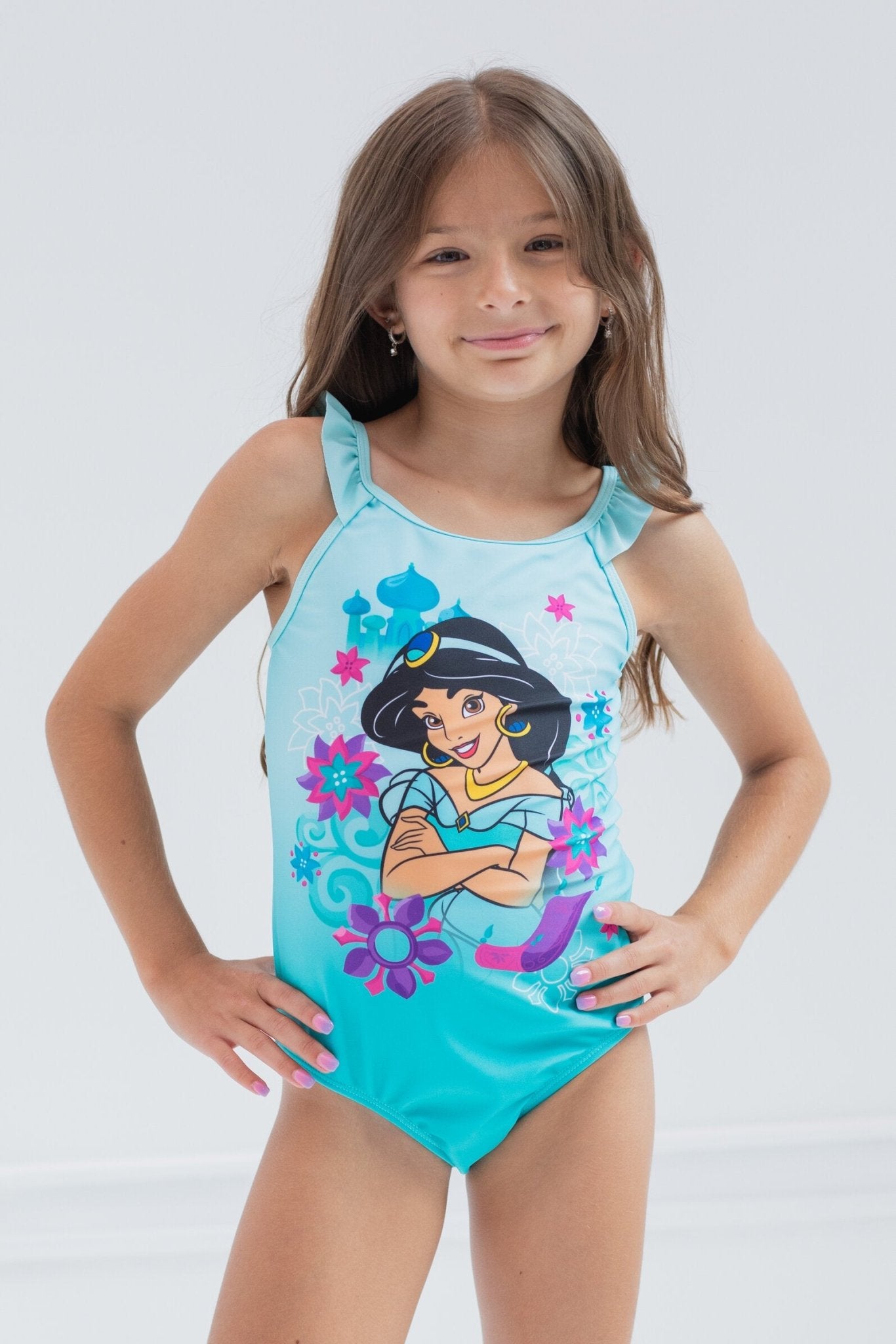 Disney Princess Jasmine UPF 50+ One Piece Bathing Suit - imagikids