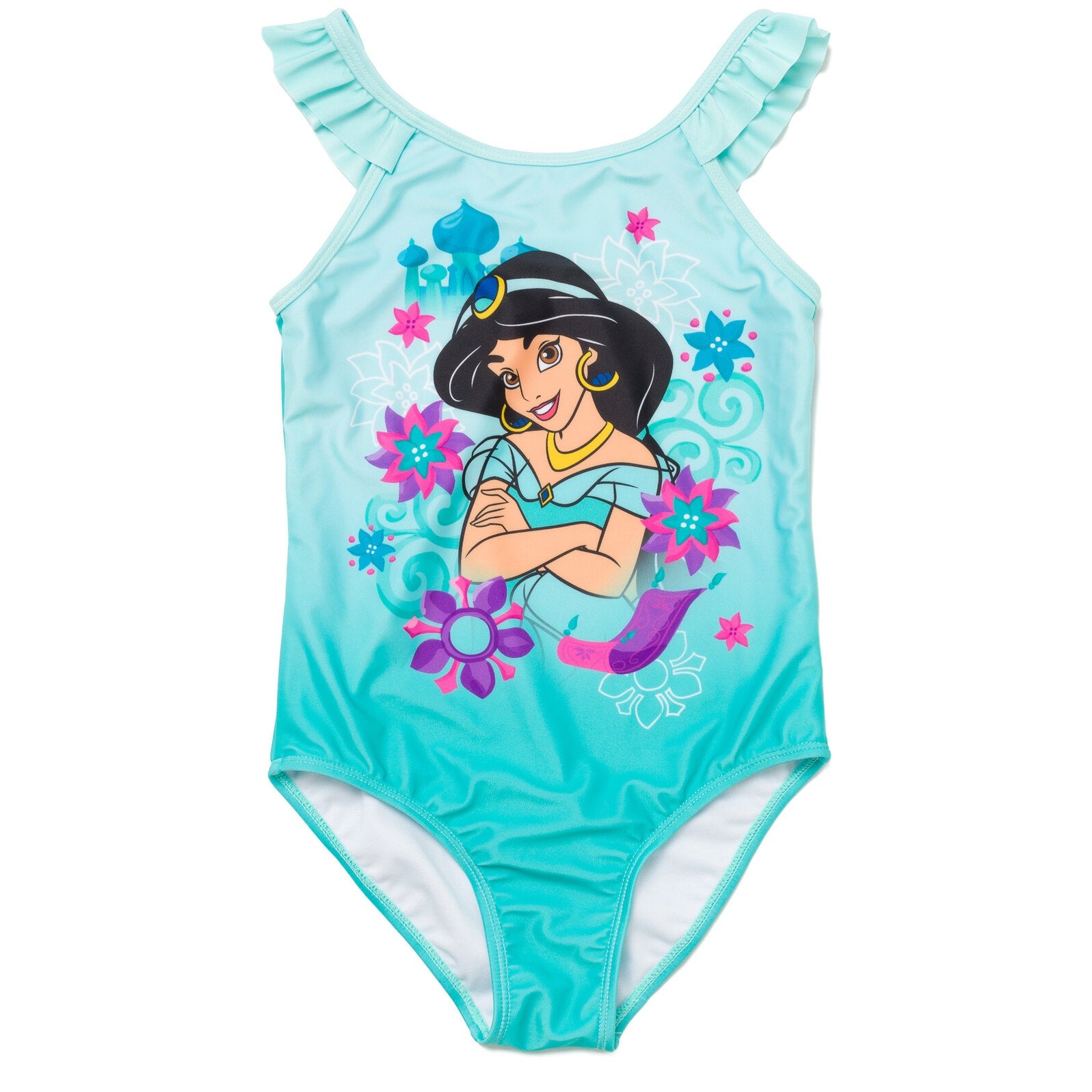 Disney Princess Jasmine UPF 50+ One Piece Bathing Suit imagikids