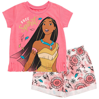 Disney Princess Pocahontas T-Shirt and Shorts Outfit Set - imagikids