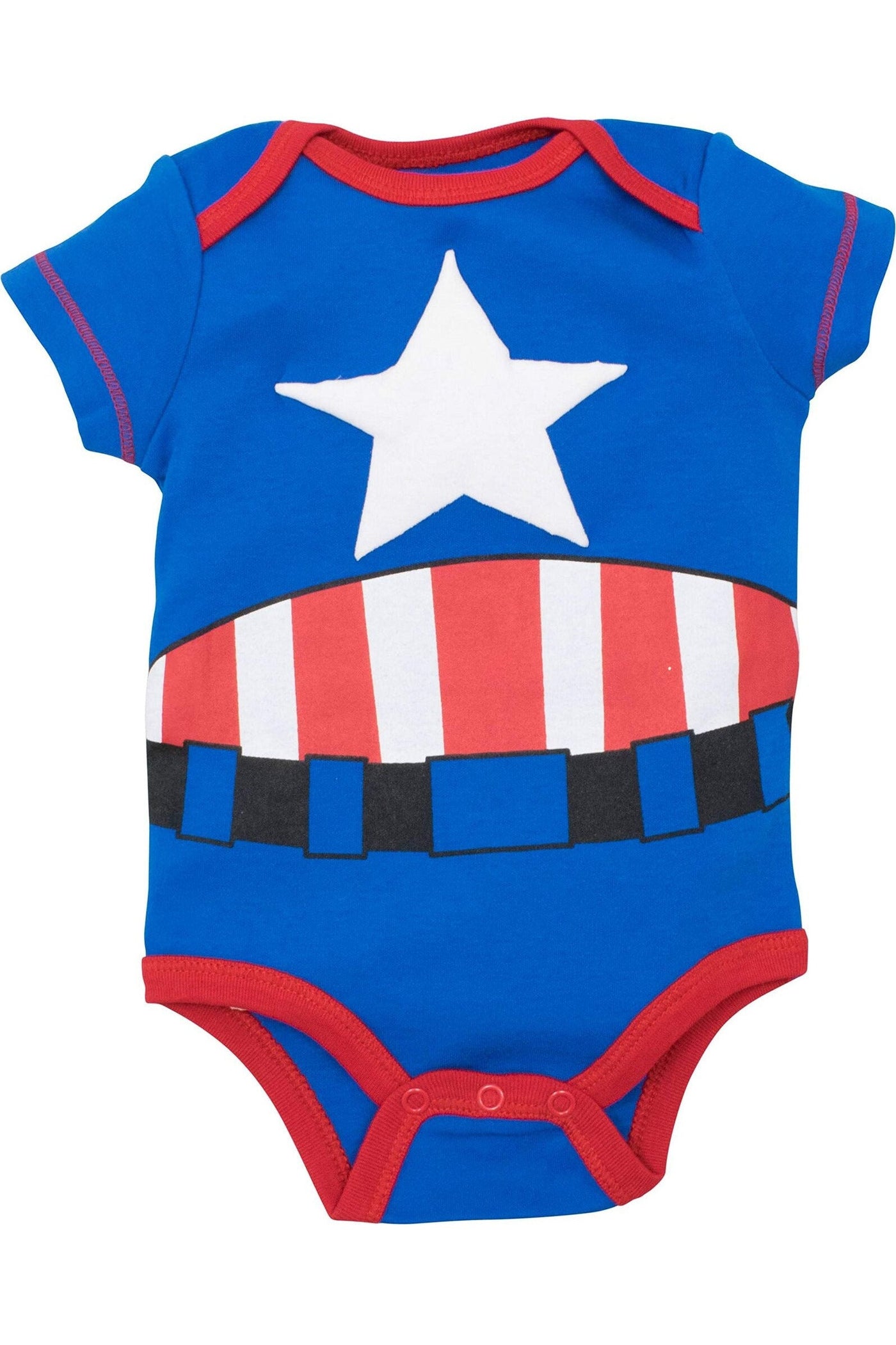Marvel Captain America Cosplay Bodysuit and Pants Set