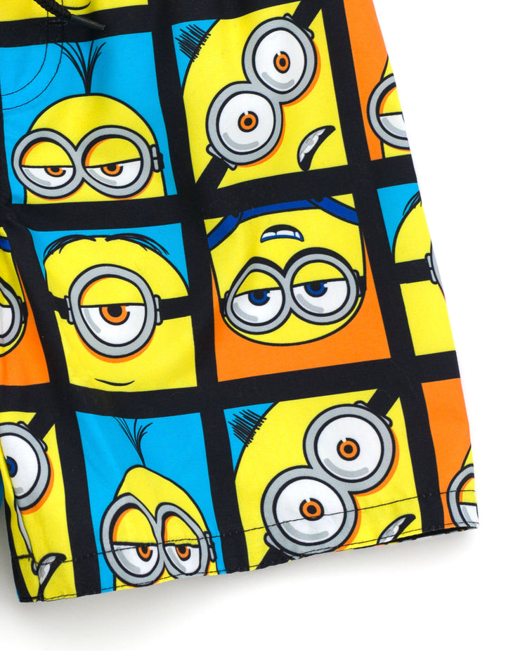 Minions Boys' Swimwear Swim Trunks Blue Orange Yellow