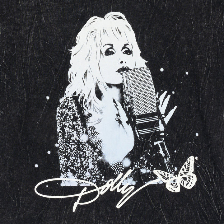 Dolly Parton Girls' Short Sleeve T-Shirt Mineral Black