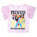 Disney Princess Women's Short Sleeve T-Shirt Pink Lava Dye