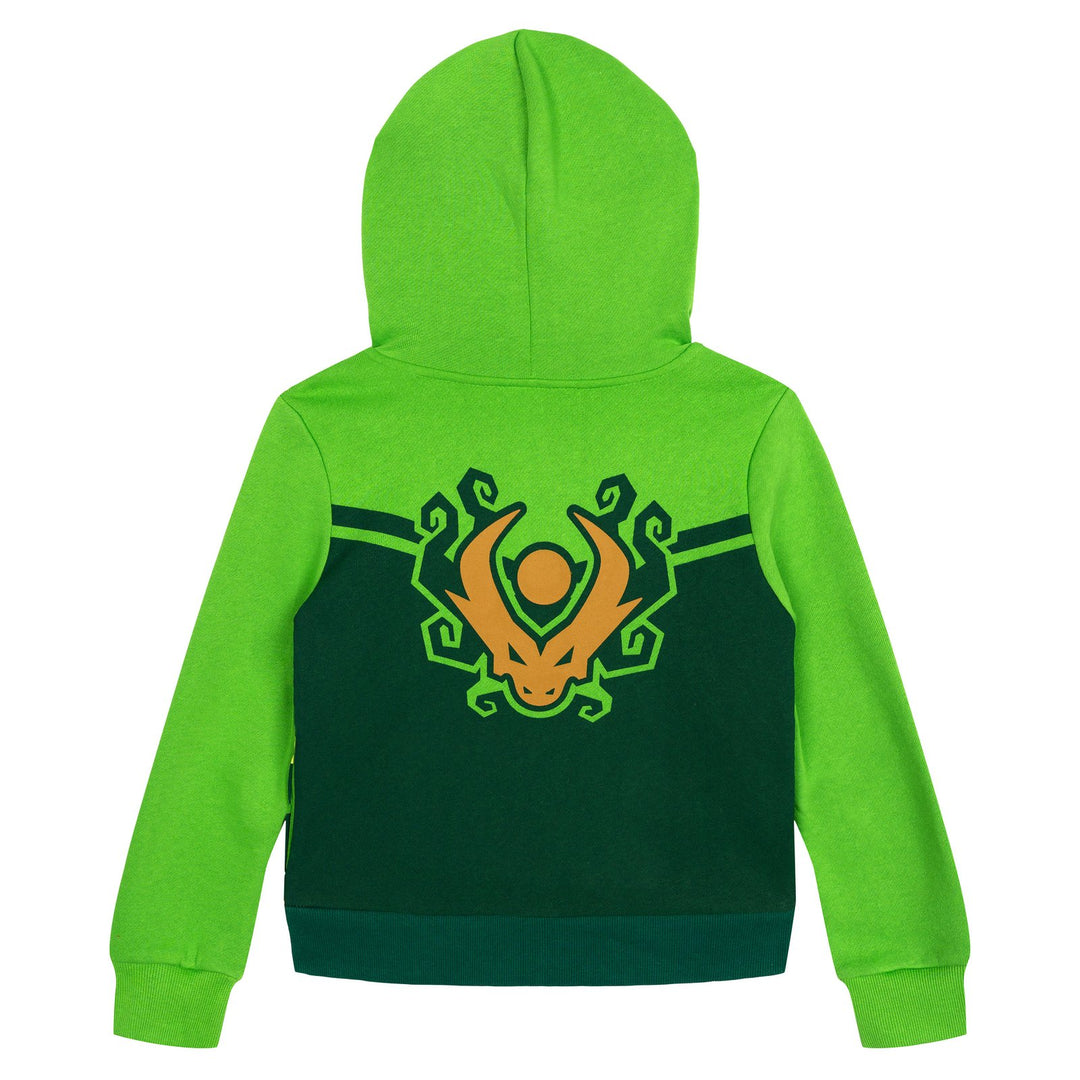 LEGO Ninjago Green Ninja Boys' Cosplay Fleece Zip-Up Hoodie Lloyd