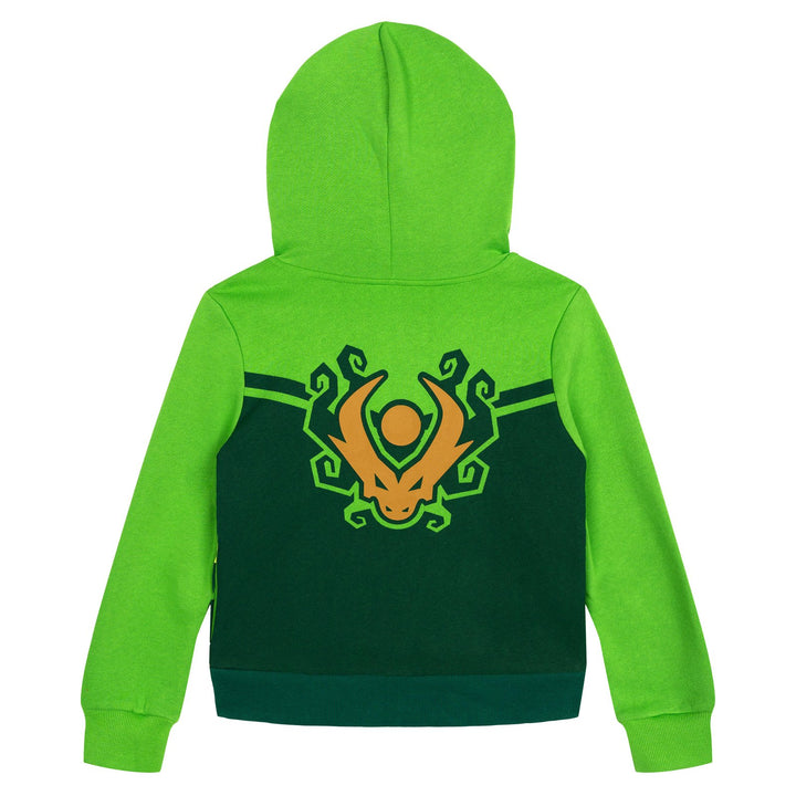 LEGO Ninjago Green Ninja Boys' Cosplay Fleece Zip-Up Hoodie Lloyd