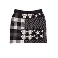 Minnie Mouse Women's Knit Skirt Black White
