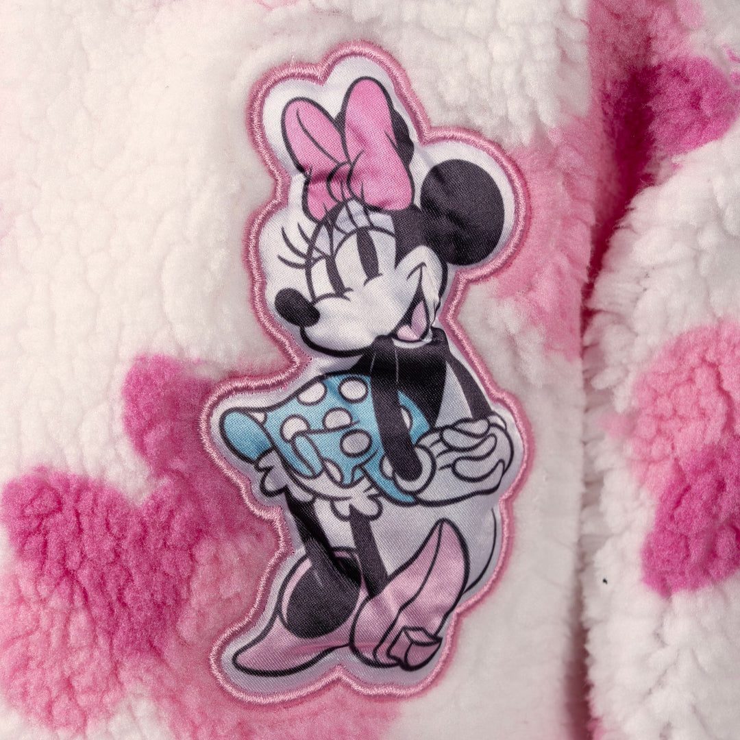 Minnie Mouse Girls' Fleece Full-Zip Jacket Ivory