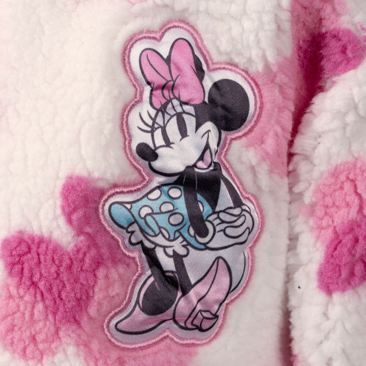 Minnie Mouse Girls' Fleece Full-Zip Jacket Ivory