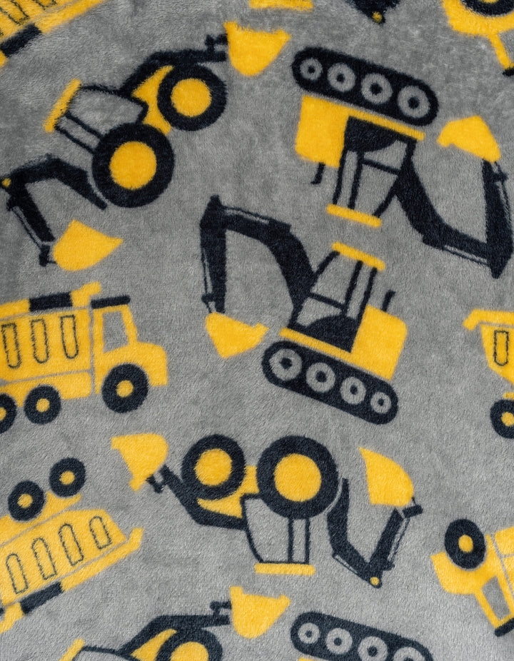 John Deere Boys' Fleece Quarter-Zip Sweatshirt Cool Gray Yellow