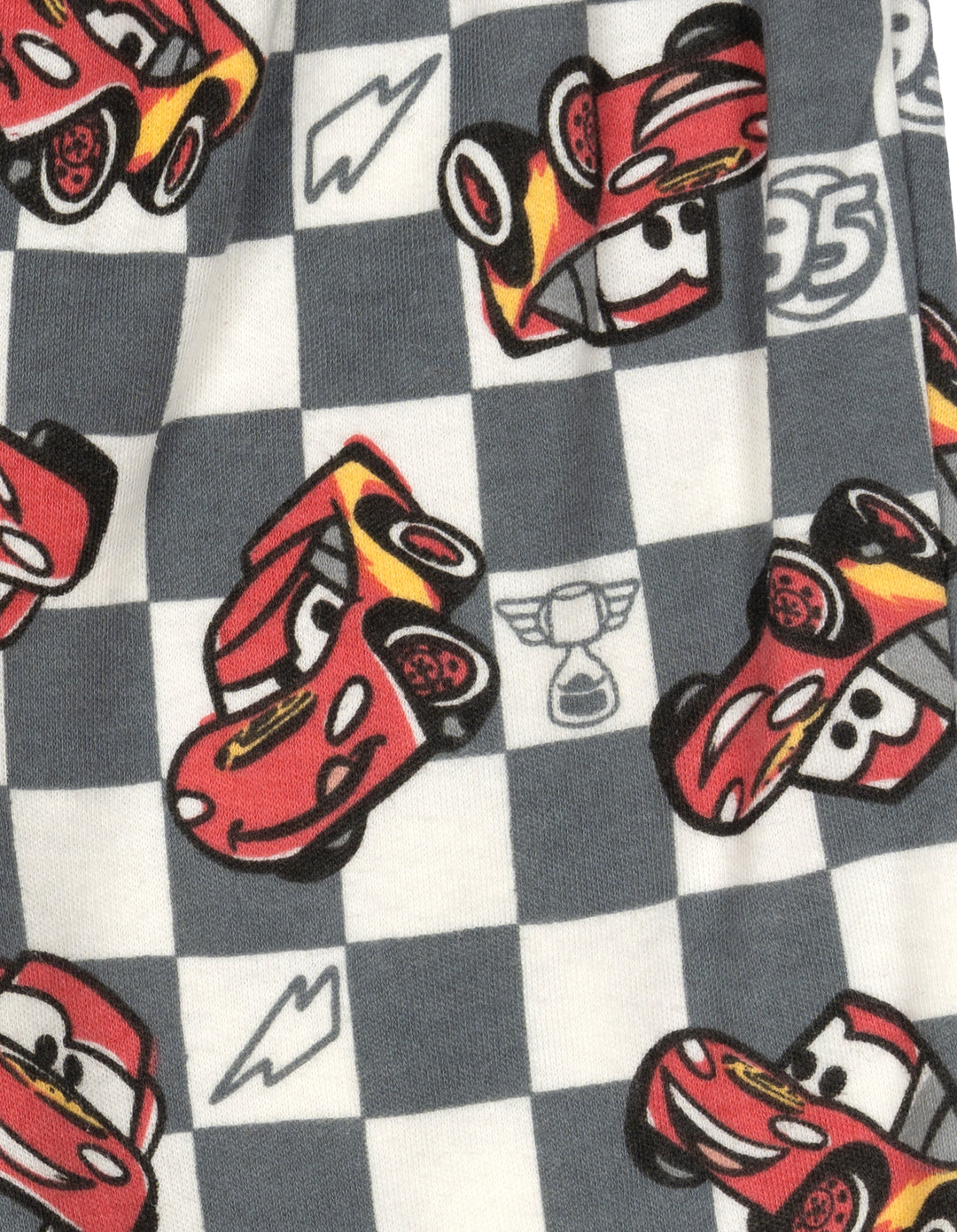 Cars Baby Boys' Bodysuit Pants and Hat Set Lightning McQueen Red