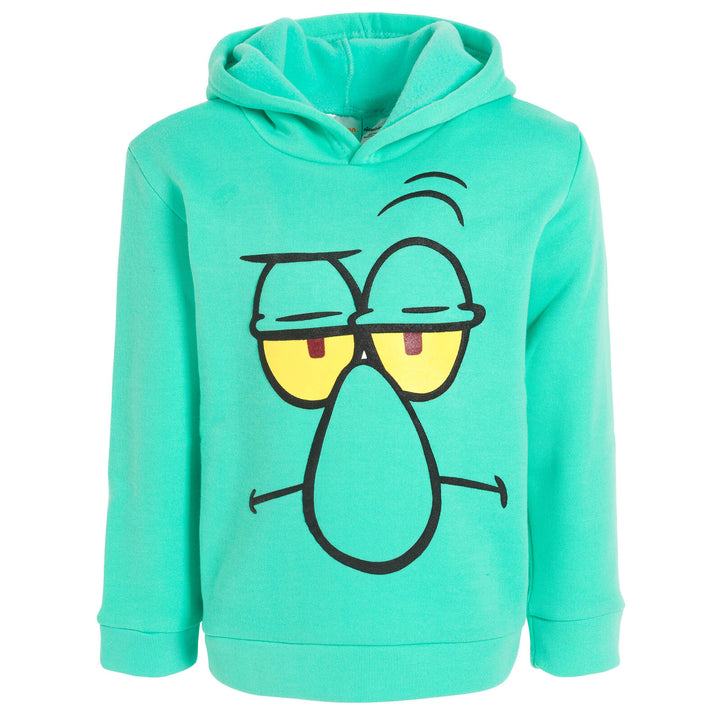 Nickelodeon SpongeBob SquarePants Squidward Boys' Fleece Pullover Hoodie Teal