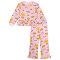 Disney Lion King Simba Girls' Fleece Sweatshirt and Pants Set Pink Leopard