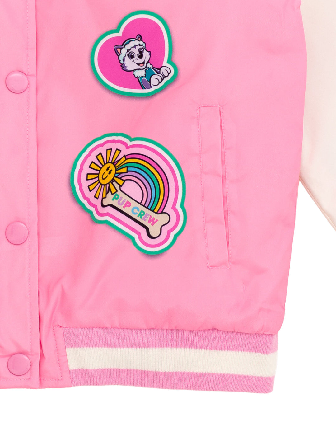 Paw Patrol Girls' Bomber Jacket Pink Skye Everest