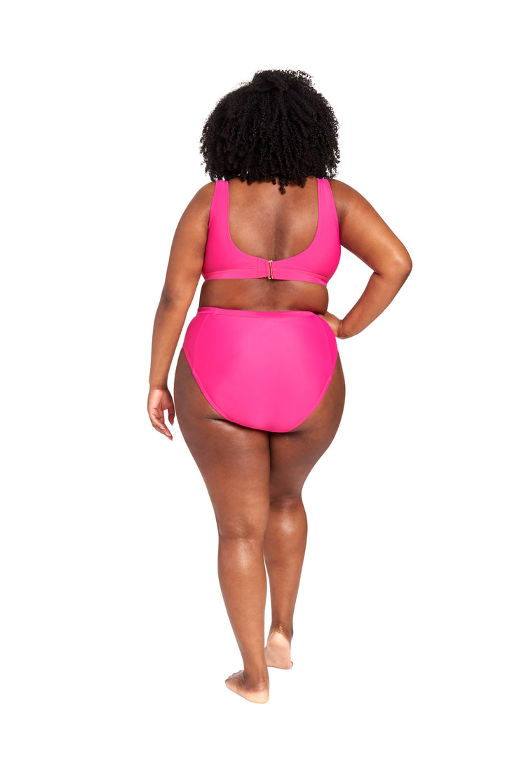 LYSA Women's Swimwear Bikini Top Vibrant Pink