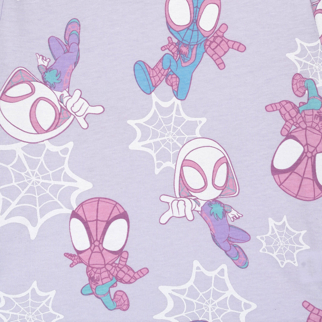 Marvel Spidey and His Amazing Friends Girls' T-Shirt and Tutu Skirt Set Ghost Purple