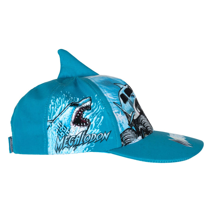 Monster Jam Boys' Cosplay Strapback Baseball Cap Megalodon Blue