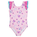 Hello Kitty Girls' Sleeveless One Piece Bathing Suit Pink Strawberry