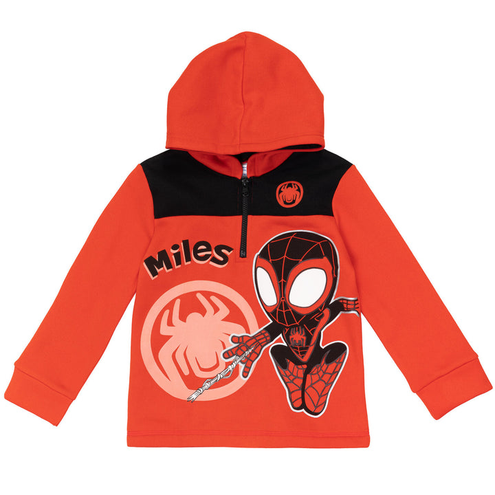Marvel Spidey and His Amazing Friends Miles Morales Boys' Sweatshirt Red