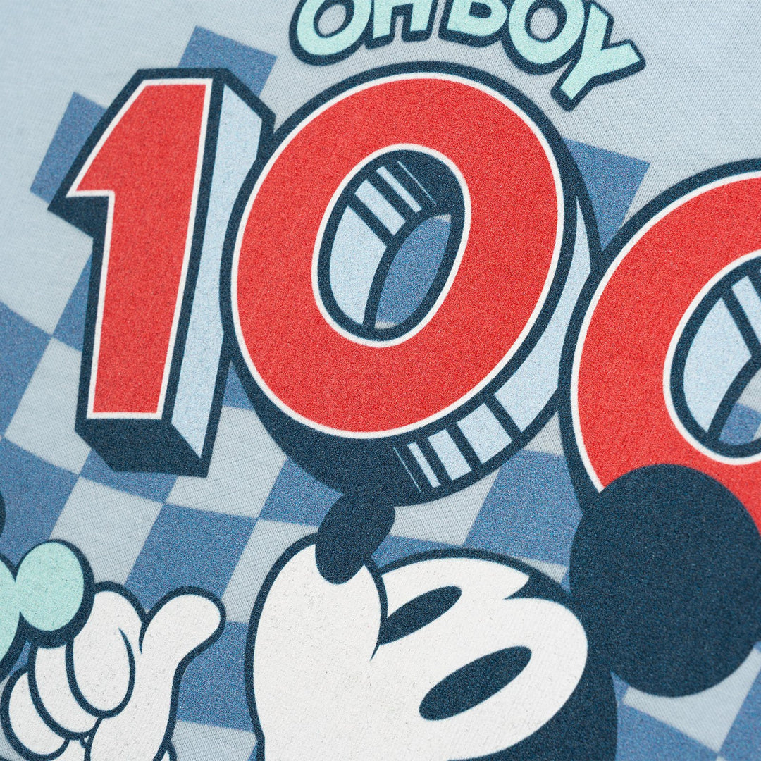 Disney Mickey Mouse Boys' Short Sleeve Graphic T-Shirt School Blue