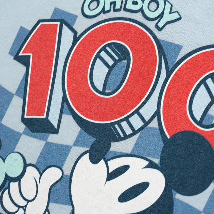 Disney Mickey Mouse Boys' Short Sleeve Graphic T-Shirt School Blue